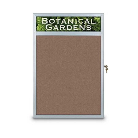 United Visual Products Open Faced Traditional Corkboard, 60x48" UV644A-WHITE-CORK